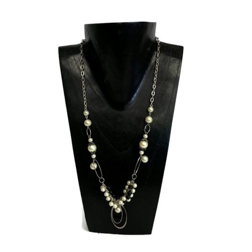 Nyaklánc, női, ovális fém medállal 1.