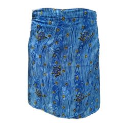 Lapszoknya rövid, virágos kék 