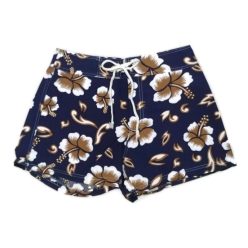 Női rövidnadrág Hawaii mintás 3. sötétkék S
