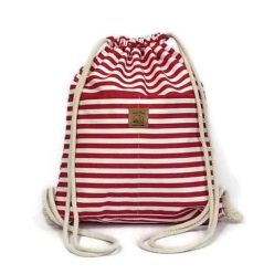 Utcai tornazsák, piros-fehér csíkos