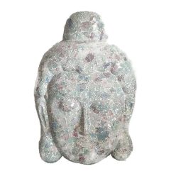   Üvegmozaik lámpabúra, Buddha fej "M" színes tejüveg jellegű