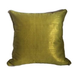 Díszpárnahuzat "M", mustársárga-aranyszínű