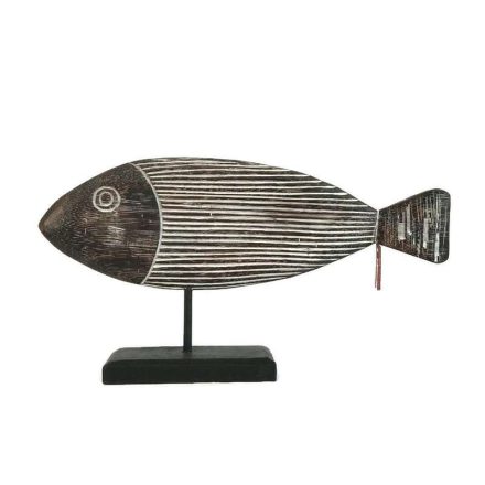 Fa panel, hal antik sötétbarna vékony csíkos