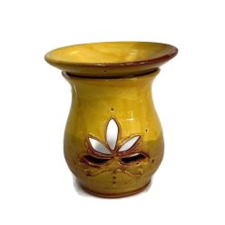   Párologtató, aromalámpa illóolajhoz, lótusz virágos sárga