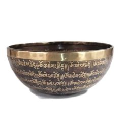 Hangtál Tibeti kézzel vésett gyógyító Buddha mintával 1832gr