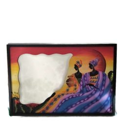 Fa kép tükörrel, afrikai hölgyek, 2 alak