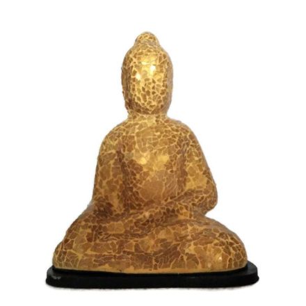 Üvegmozaik lámpabúra, Buddha aranyszín
