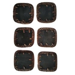 Poháralátét szett fekete