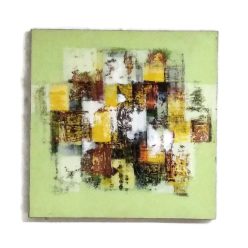 Festmény zöld absztrakt 50x50cm 1.