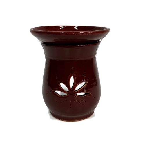 Párologtató, aromalámpa illóolajhoz, lótusz virágos bordó