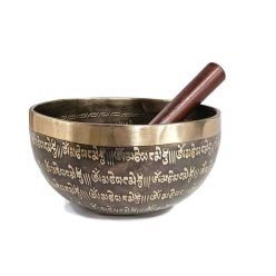 Hangtál Tibeti kézzel vésett mintával 1125gr Om jellel