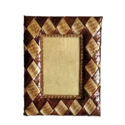 Natúr képkeret, pepita "S"