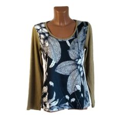   UDG hosszú ujjú felső homokszínű ujjú, levél motívumos "M"