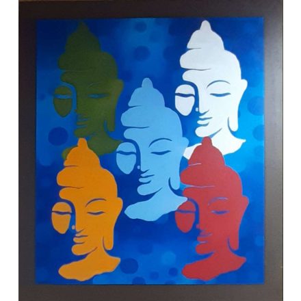 Buddha-öt elem festmény 