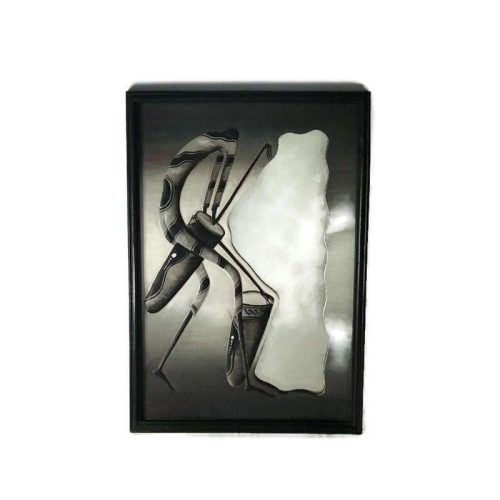 Fa kép tükörrel, afrikai dobos, bal oldalon