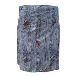 Lapszoknya rövid, virágos szürke