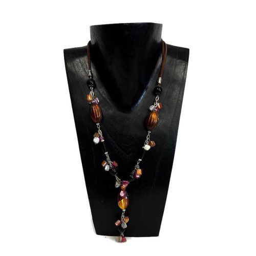 Nyaklánc, női, "datolya" gyöngyökkel