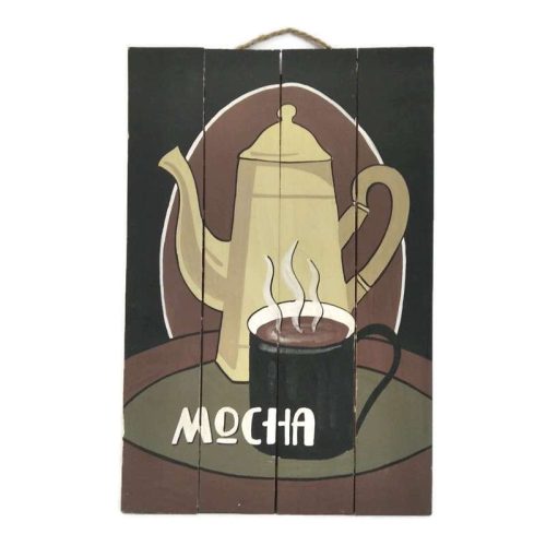 Fatábla festett, kávé dizájn Mocha