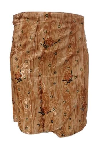 Lapszoknya rövid, virágos barna 