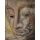 Folyatásos technikával készült alapon Buddha arc festmény