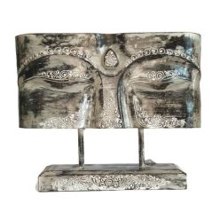 Fa panel, Buddha szem antik ezüst "M"