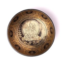 Hangtál Zöld Tara mintával lézergravírozott 1541gr