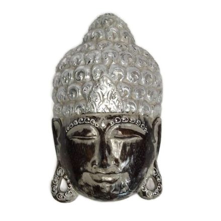 Buddha fej barna-ezüst "L" 