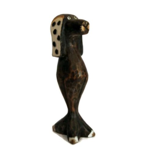 Fa kutyus fehér fülű 21cm