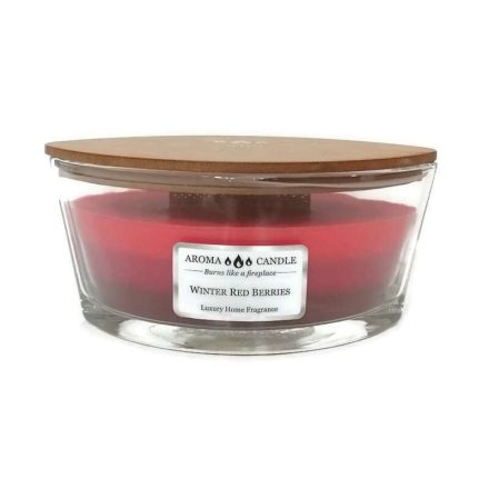 Woodwick gyertya Aroma Candle Winter Red Berries trikolor 