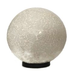 Üvegmozaik lámpabúra, gömb "L" fehér