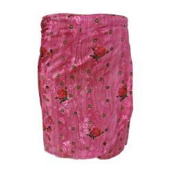 Lapszoknya rövid, virágos rózsaszín
