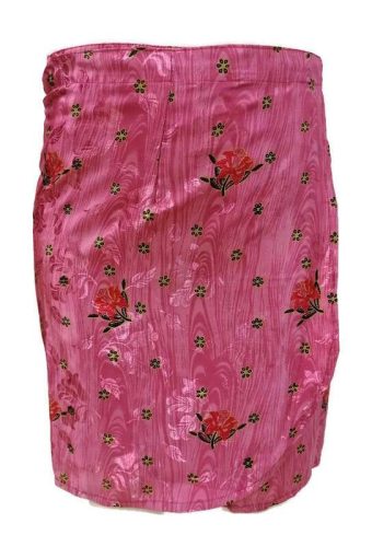 Lapszoknya rövid, virágos rózsaszín