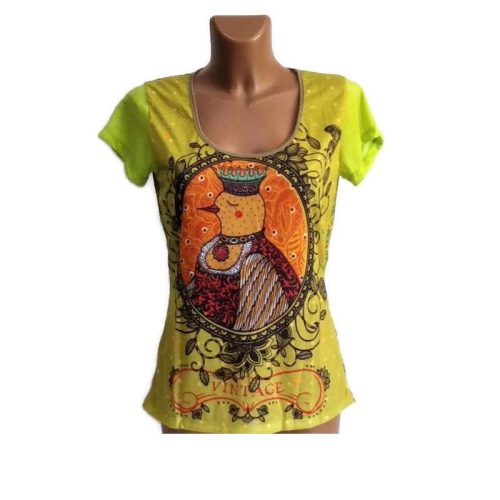 UDG rövid ujjú felső,  madár mintás "M"