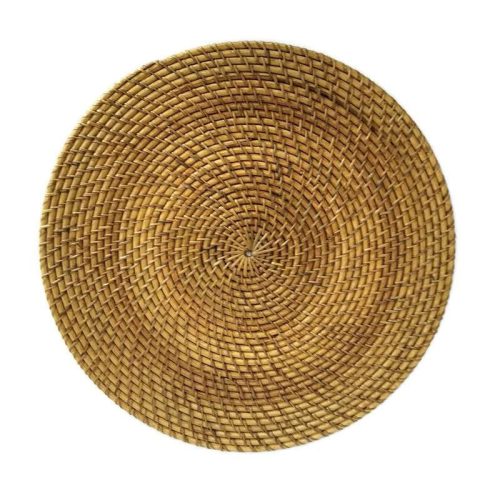 Rattan tányéralátét kör natúr 40cm