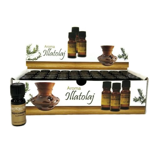 Aranycímkés illóolaj, hegyikristály