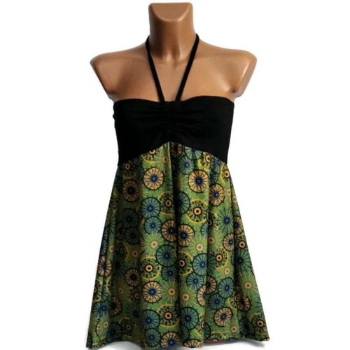 Szoknya 2in1 zöld, pitypangos