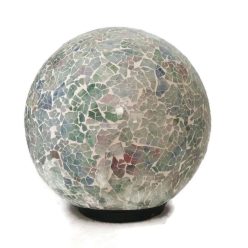   Üvegmozaik lámpabúra, gömb "M" színes tejüveg jellegű