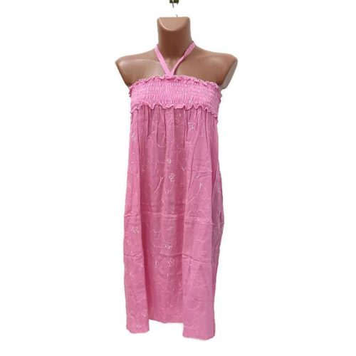 Rövid ruha, 2in1 flitteres rózsaszín