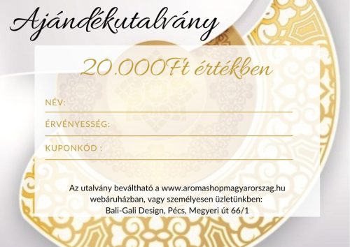 Ajándékutalvány - 20000Ft