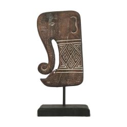 Absztrakt fa elefánt talpon "L"